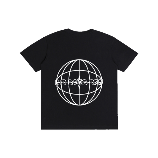 No Days Off Planet T-Shirt - Black