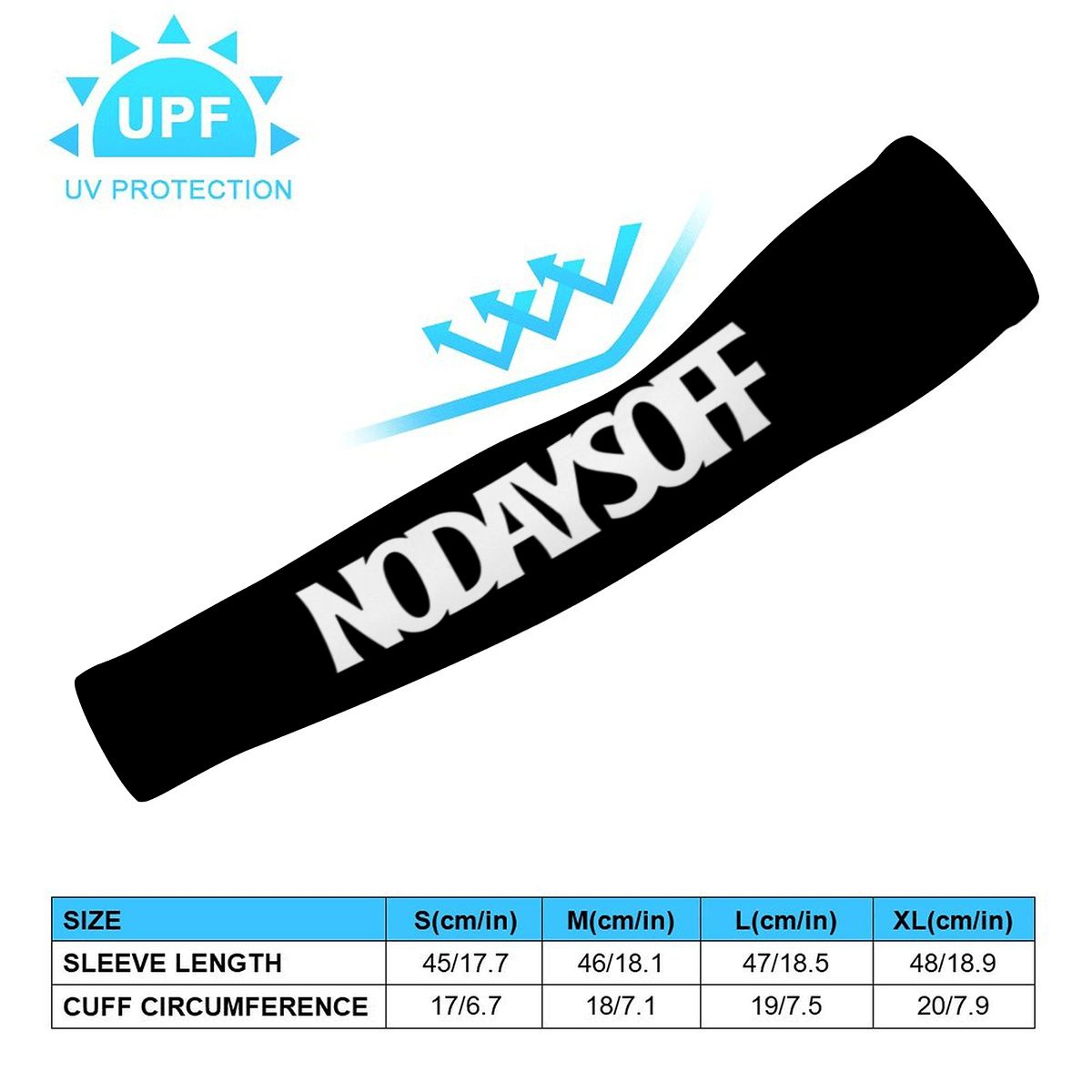 No Days Off Arm Sleeve - Black