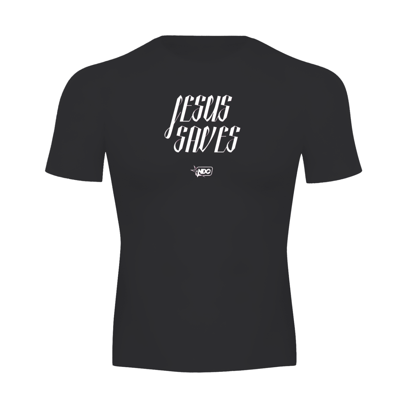 Jesus Saves Compression Shirt - Black