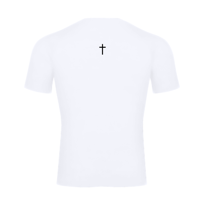 Jesus Saves Compression Shirt - White