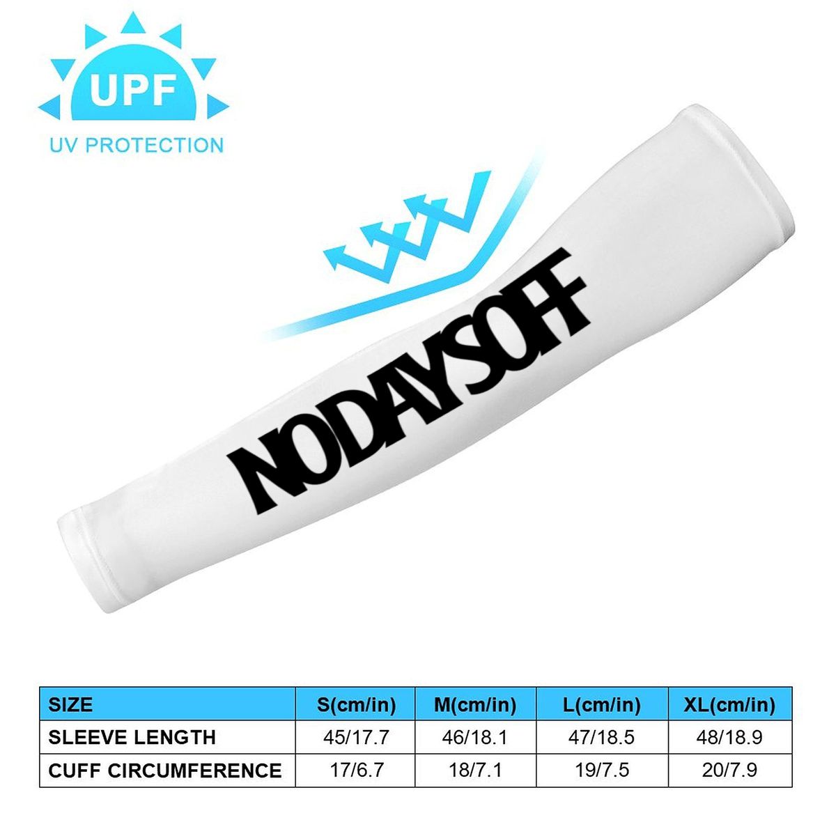 No Days Off Arm Sleeve - White