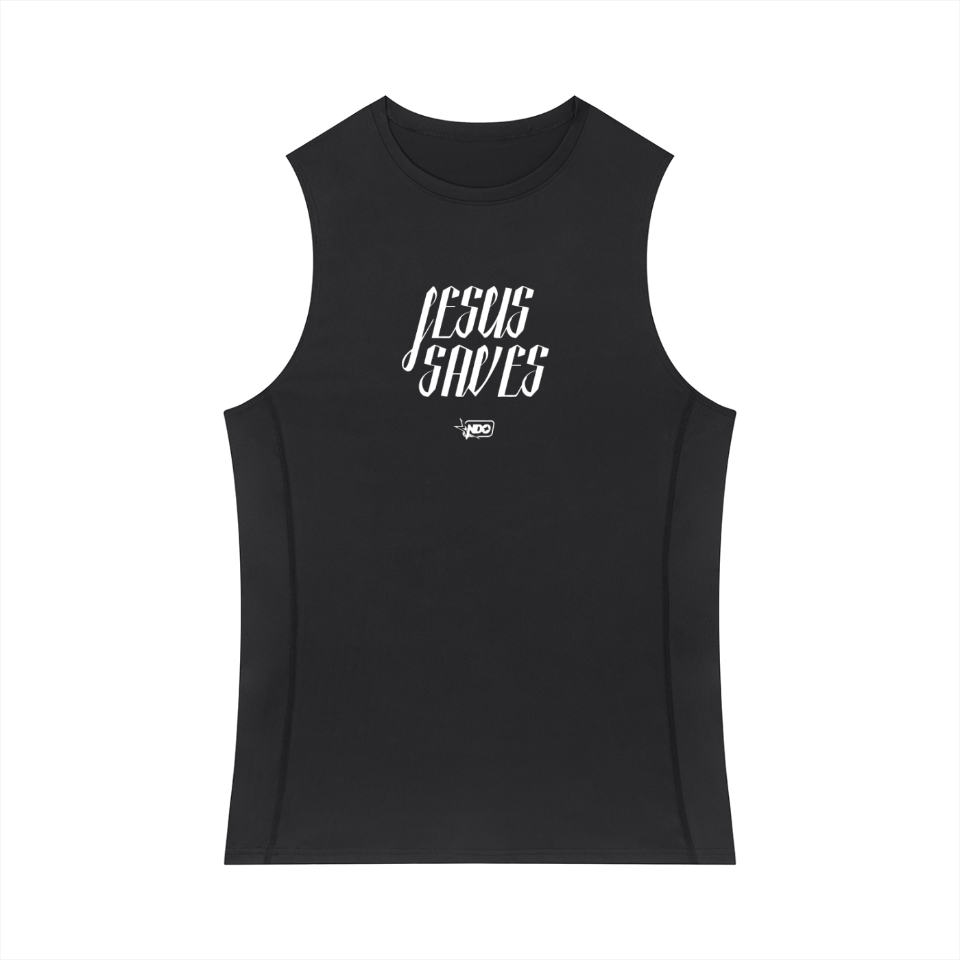 Jesus Saves Slim-Fit Cutoff (Men’s) - Black
