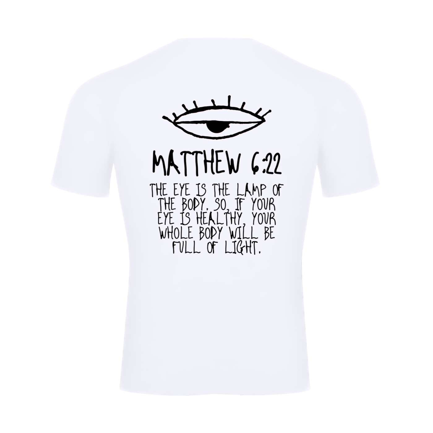 Matthew 6:22 Compression Shirt - White