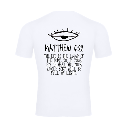 Matthew 6:22 Compression Shirt - White
