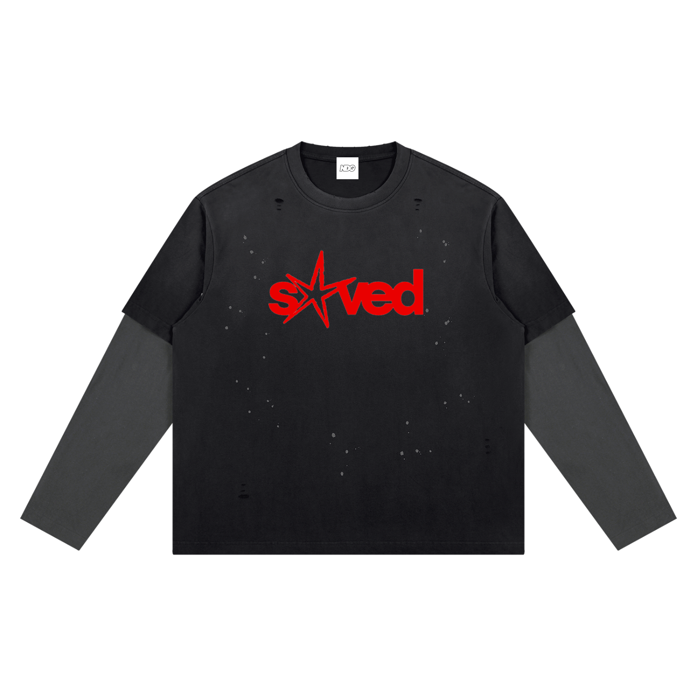 Saved Star Vintage Wash Distressed Layer T-Shirt (Unisex)