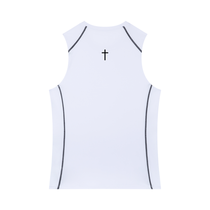 Jesus Saves Slim-Fit Cutoff (Men’s) - White
