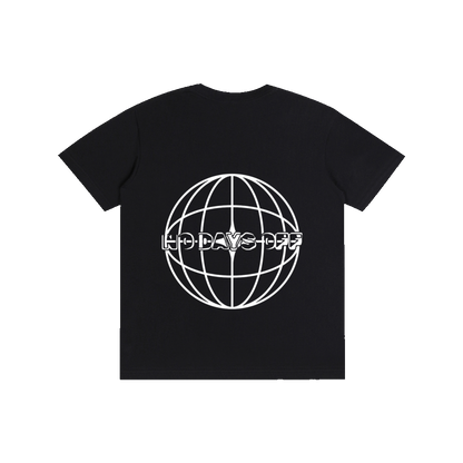 No Days Off Planet T-Shirt - Black